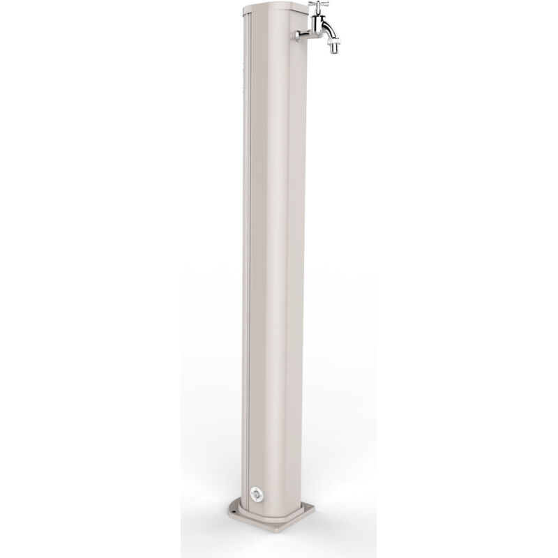 foto del prodotto arkema design fontana da esterno con rubinetto arkema jolly bianco crema