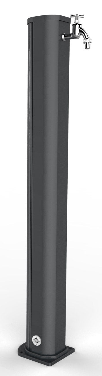foto del prodotto arkema design fontana da esterno con rubinetto arkema jolly grigio antracite