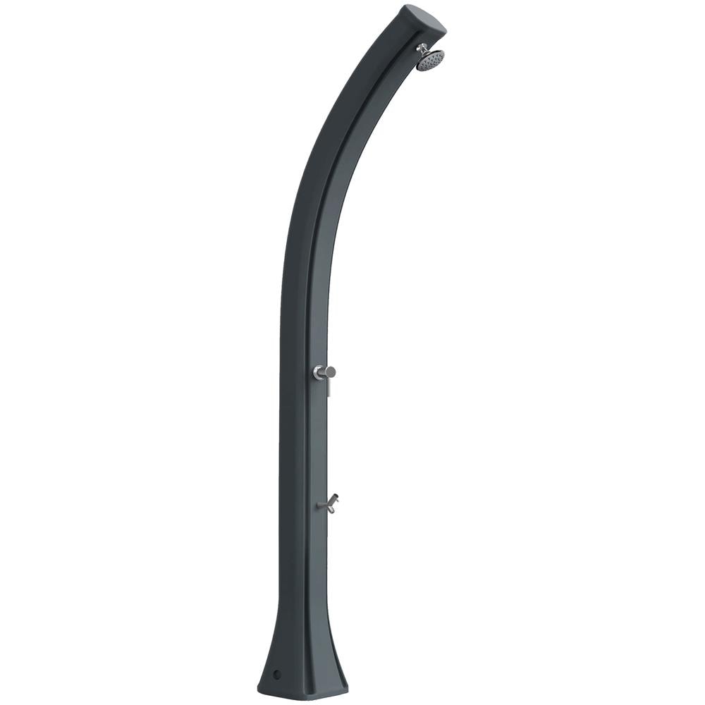 foto del prodotto arkema design h420 doccia solare in polietilene con miscelatore e lavapiedi, antracite