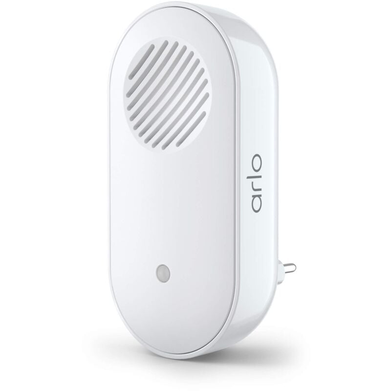 foto del prodotto arlo chime 2 per il videocitofono da esterno wireless connesso notifiche audio, sirena integrata, suono personalizzabile, connessione wi fi