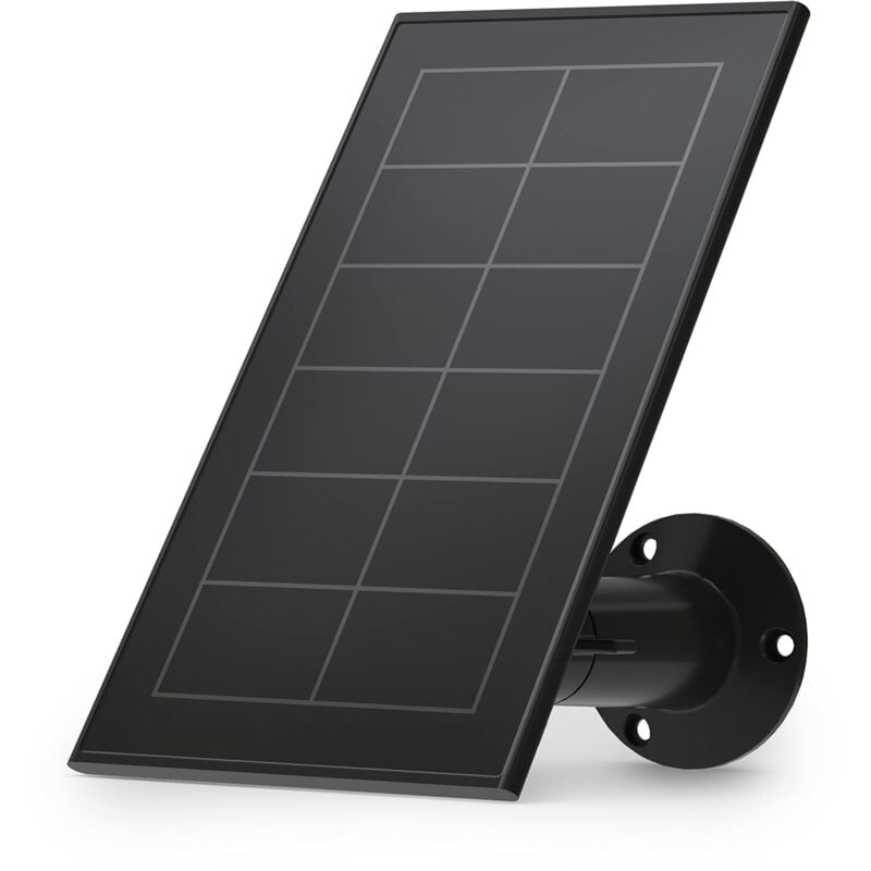 foto del prodotto arlo pannello solare, nera, compatibile solo con la telecamera wi fi essential 1 xl , per telecamere cariche 24 ore su 24, 7 giorni su 7