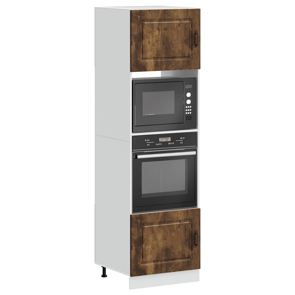 foto del prodotto armadi forno 2 pz lucca rovere fumo in legno multistrato