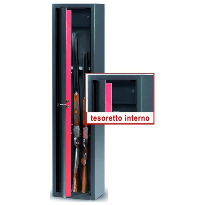 foto del prodotto armadi portafucili blinky 5 posti tesoretto 31x22x138h