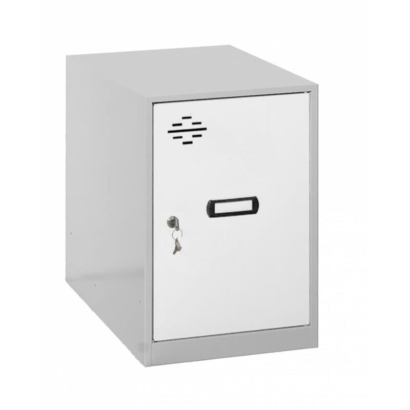 foto del prodotto armadietti spogliatoio metallico 475x300x500 grigio bianco, metallo - simonrack