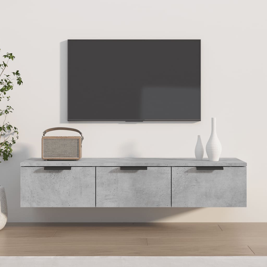 foto del prodotto armadietto a muro grigio cemento 102x30x20 cm legno multistratocod mxl 128301