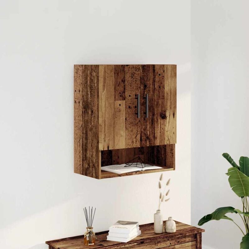 foto del prodotto armadietto a muro legno antico 60x31x70 cm in truciolato vidaxl