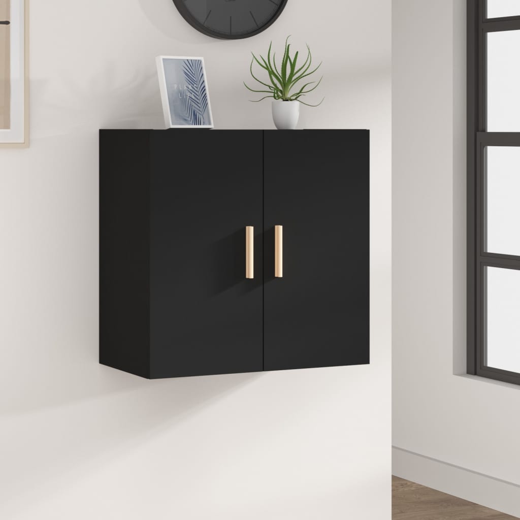 foto del prodotto armadietto a muro nero 60x30x60 cm in legno multistrato cod mxl 48423