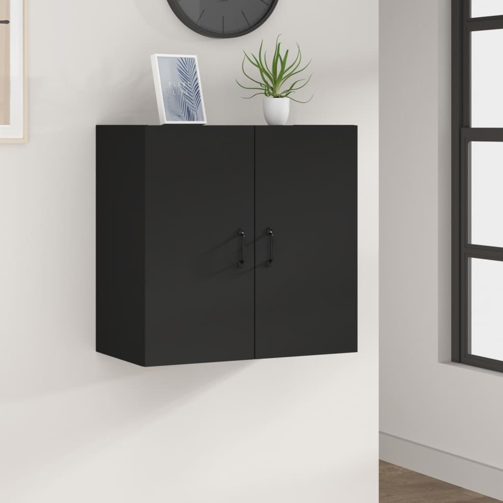 foto del prodotto armadietto a muro nero 60x31x60 cm in legno multistrato
