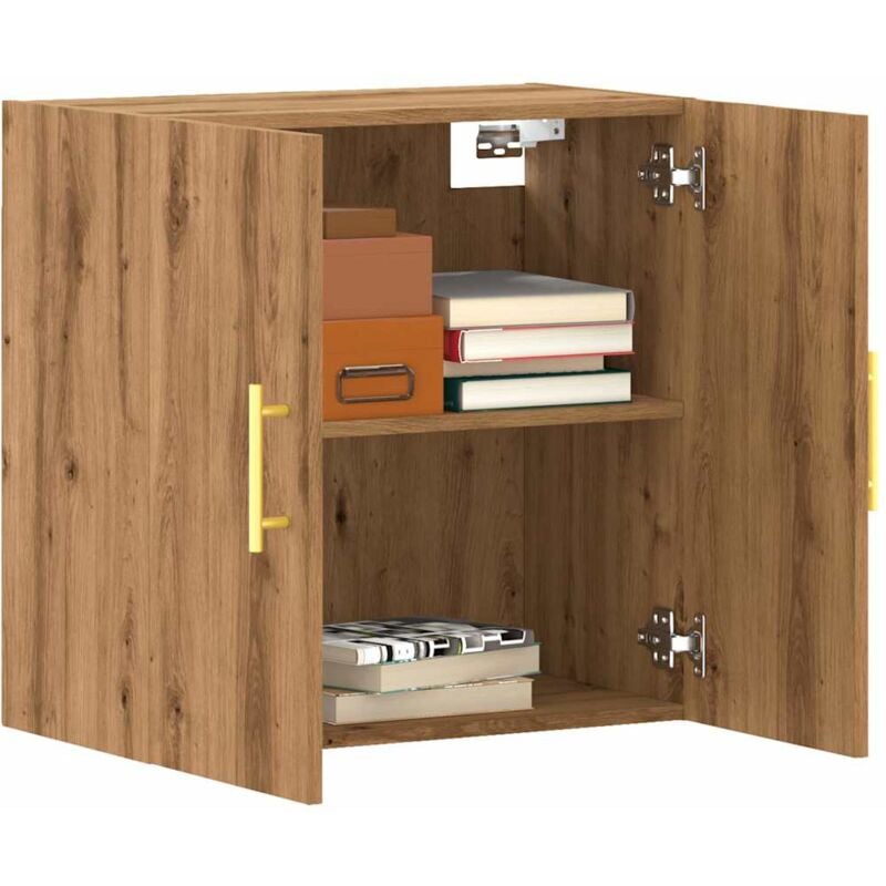 foto del prodotto armadietto a muro rovere artigianale 60x31x60 cm in truciolato vidaxl