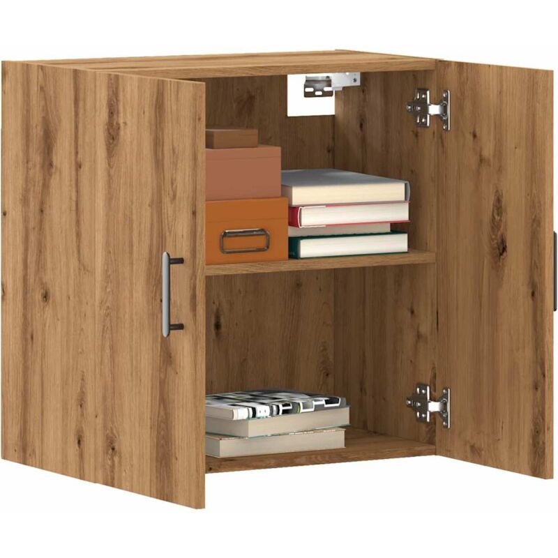 foto del prodotto armadietto a muro rovere artigianale 60x31x60 cm in truciolato vidaxl