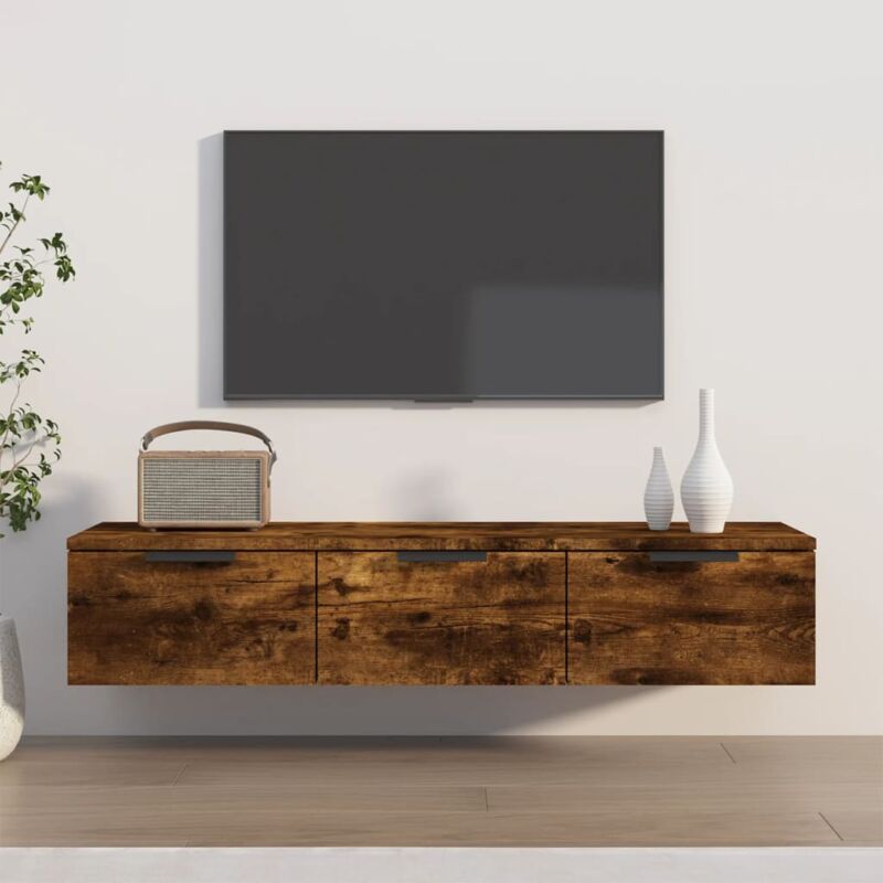 foto del prodotto armadietto a muro rovere fumo 102x30x20 cm in legno multistrato vidaxl