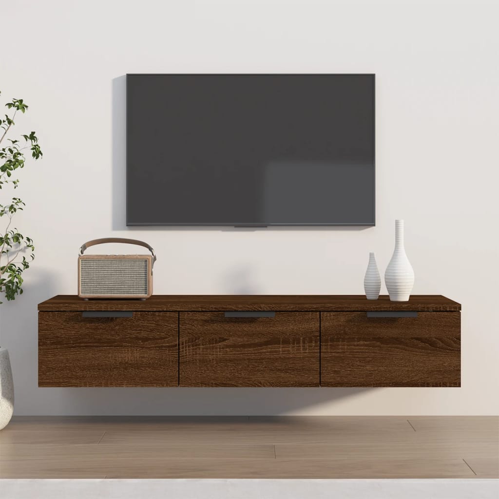 foto del prodotto armadietto a muro rovere marrone 102x30x20 cm legno multistrato cod mxl 33613