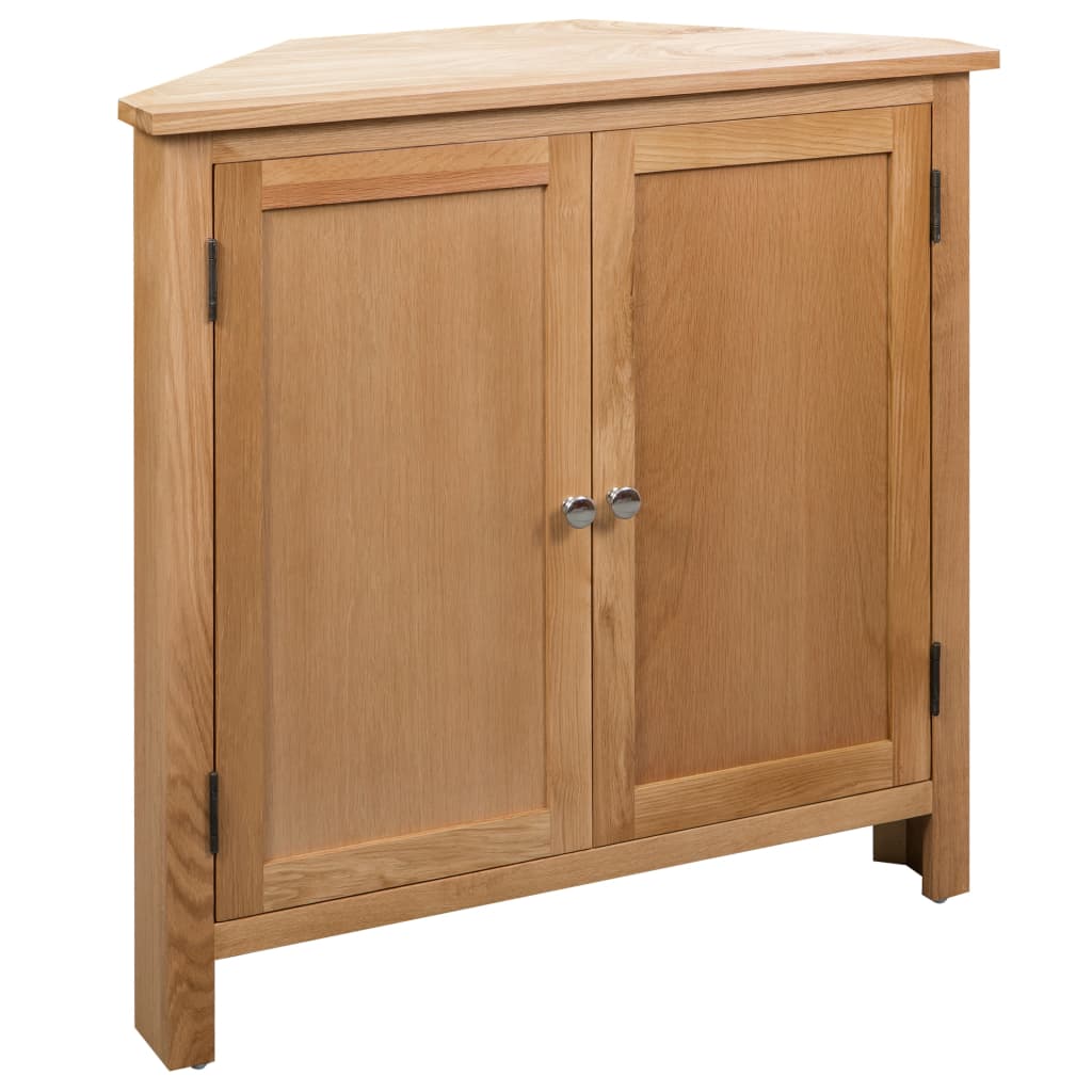 foto del prodotto armadietto ad angolo 80x33,5x78 cm in massello di rovere cod mxl 78209