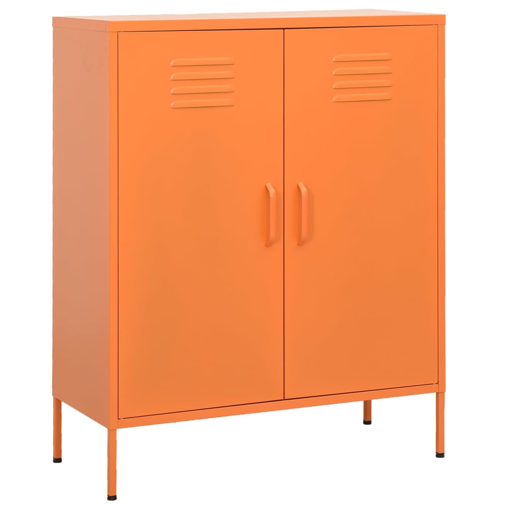 foto del prodotto armadietto arancione 80x35x101,5 cm in acciaio cod mxl 40777