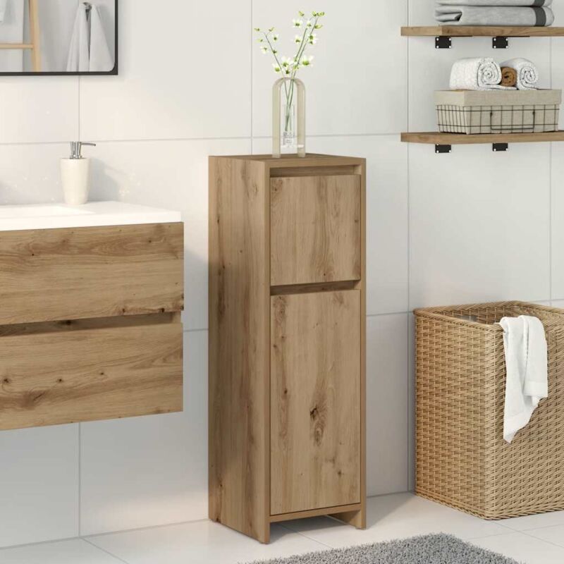foto del prodotto armadietto bagno artigianale 30x30x95 cm in legno multistrato vidaxl