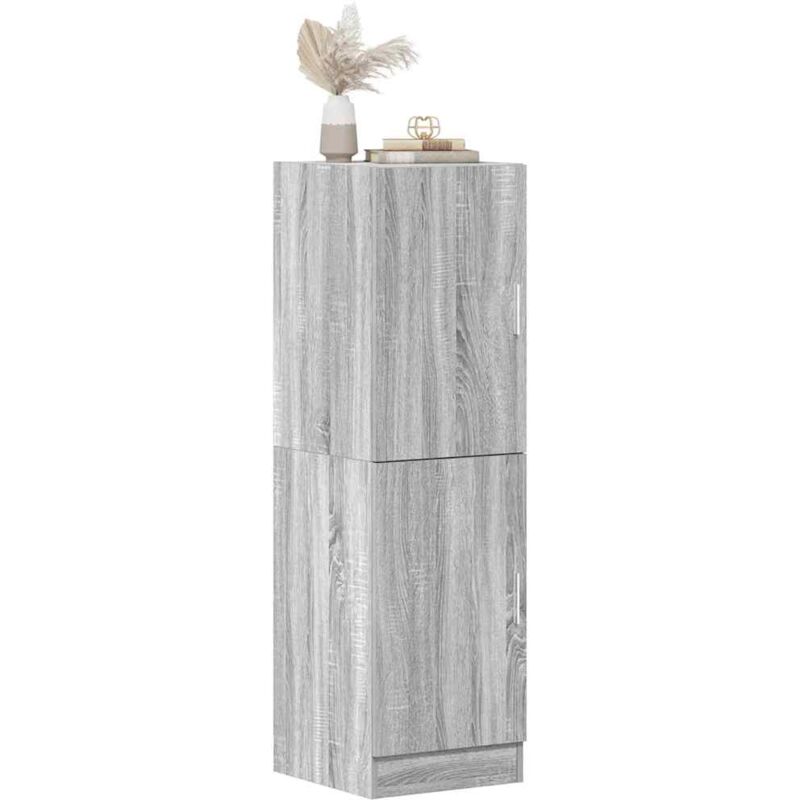 foto del prodotto armadietto cucina grigio sonoma 38x41,5x131,5 cm in legno vidaxl