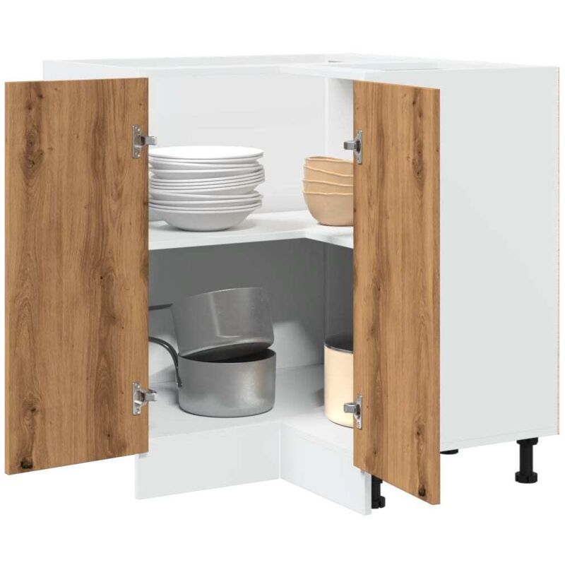 foto del prodotto armadietto cucina ""lyon"" rovere artigianale 75,5x75,5x81,5 cm - vidaxl