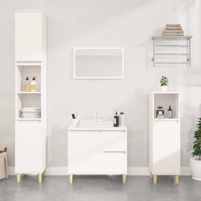 foto del prodotto armadietto da bagno bianco 65x33x60 cm in legno multistrato vidaxl
