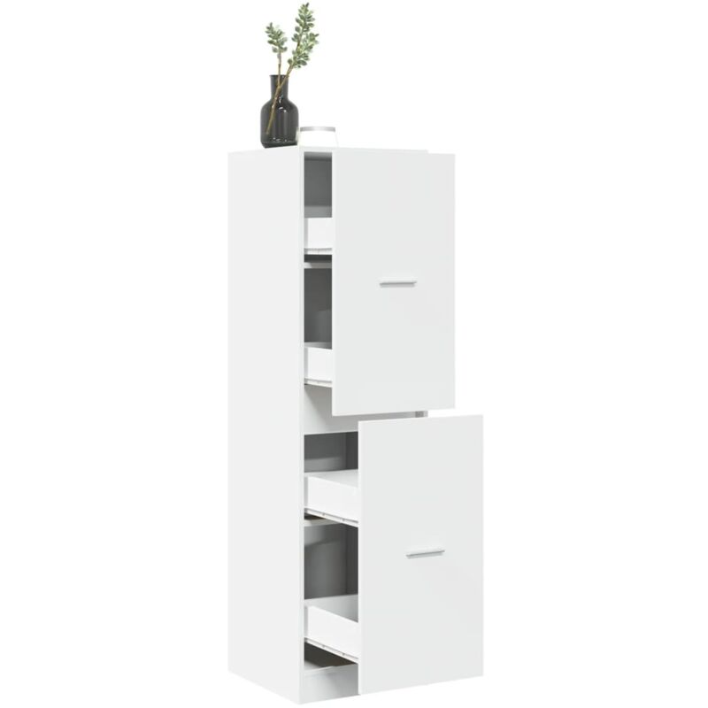 foto del prodotto armadietto da farmacia bianco 40x41x144,5 cm in truciolato vidaxl