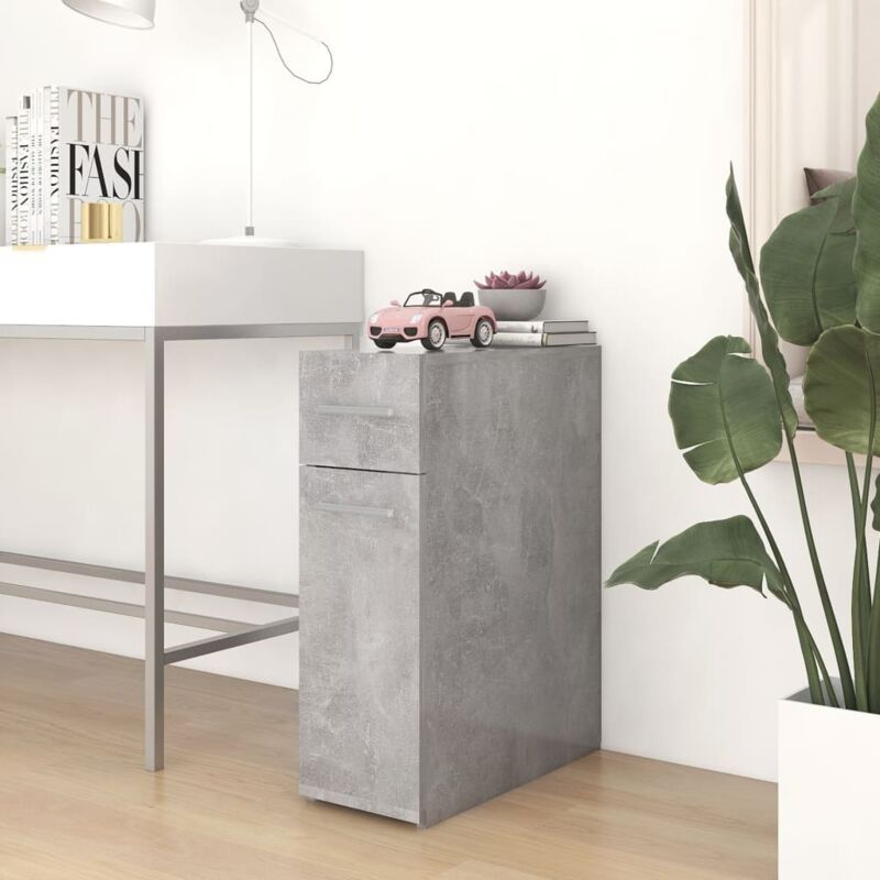 foto del prodotto armadietto da farmacia grigio cemento 20x45,5x60 cm multistrato vidaxl