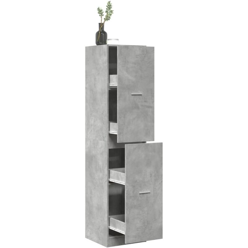 foto del prodotto armadietto da farmacia grigio cemento 40x41x174,5 cm truciolato - vidaxl
