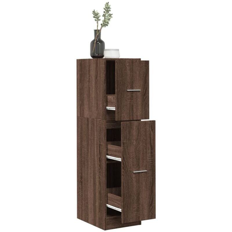 foto del prodotto armadietto da farmacia rovere marrone 30x41x118 cm truciolato vidaxl
