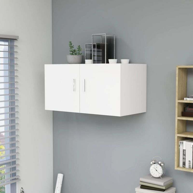 foto del prodotto armadietto da parete bianco 80x39x40 cm in legno multistrato vidaxl