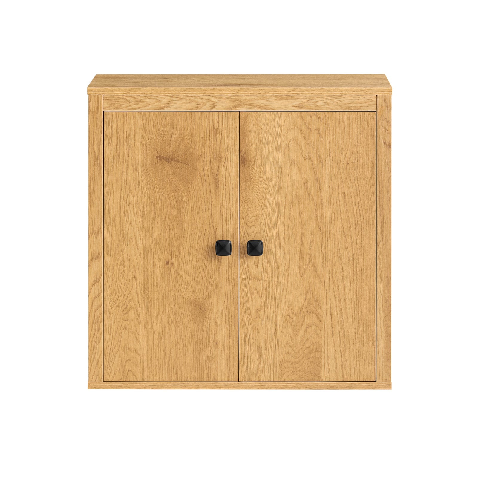 foto del prodotto armadietto da parete mobiletto da bagno sospeso con 2 ante e 2 ripiani colore legno 60x30x60 cm bzr168 sn