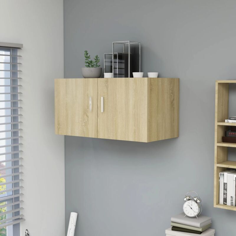 foto del prodotto armadietto da parete rovere sonoma 80x39x40 cm in truciolato cod mxl 33738