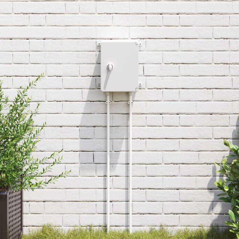foto del prodotto armadietto di controllo grigio 18 x 13 x 24 cm plastica - vidaxl