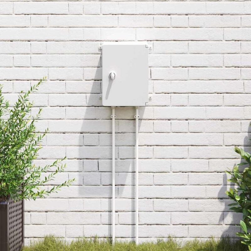 foto del prodotto armadietto di controllo grigio 21 x 13 x 28 cm plastica - vidaxl