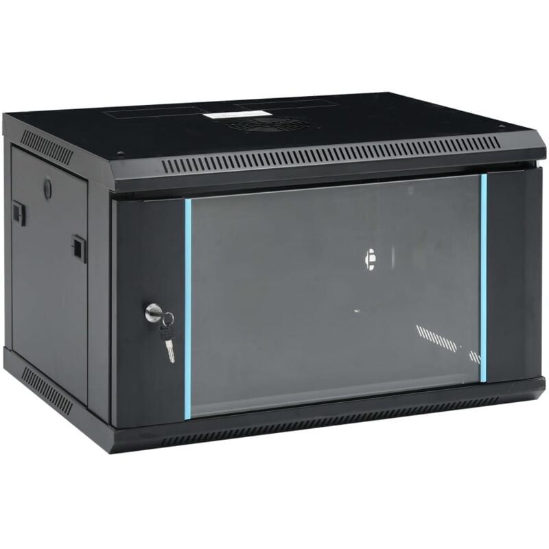 foto del prodotto armadietto di rete a parete 6u da 19 ip20 600x450x375 mm vidaxl