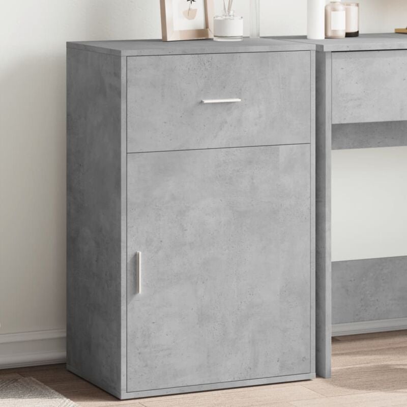 foto del prodotto armadietto grigio cemento 56,5x39x90 cm in legno multistrato vidaxl