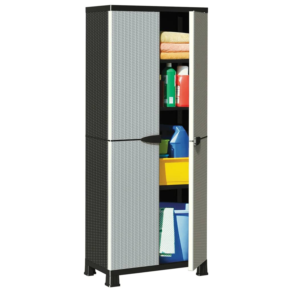 foto del prodotto armadietto in plastica 68x39x171,5 cm design rattan cod mxl 50294