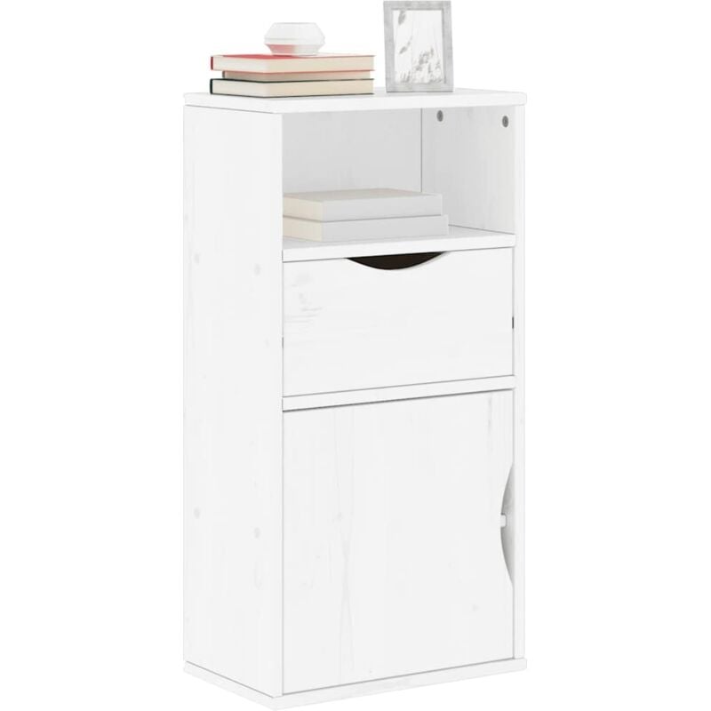 foto del prodotto armadietto laterale con cassetto odda bianco 40x24x79 cm vidaxl