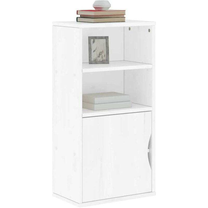foto del prodotto armadietto laterale odda bianco 40x24x79 cm legno massello pino vidaxl