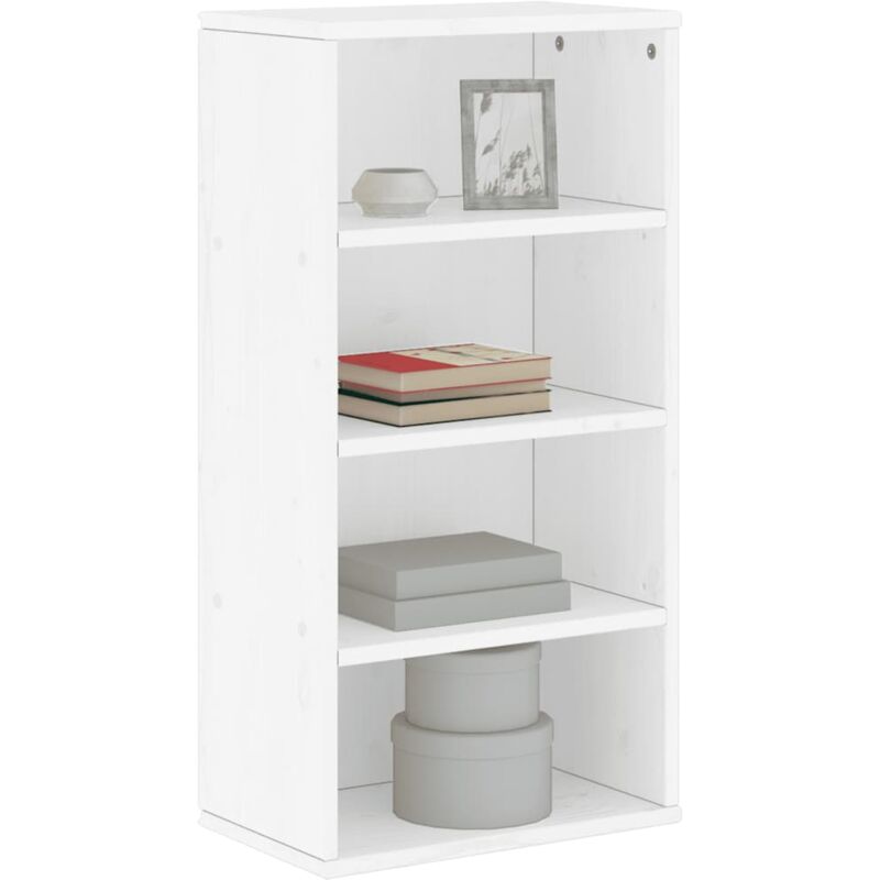 foto del prodotto armadietto laterale odda bianco 40x24x79 cm legno massello pino vidaxl