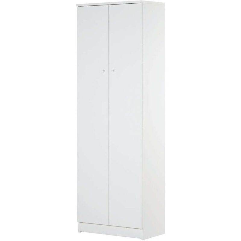 foto del prodotto armadietto multiuso 2 ante bianco liscio 1825x621x343 mm 3 ripiani regolabili struttura 16 mm sarmog