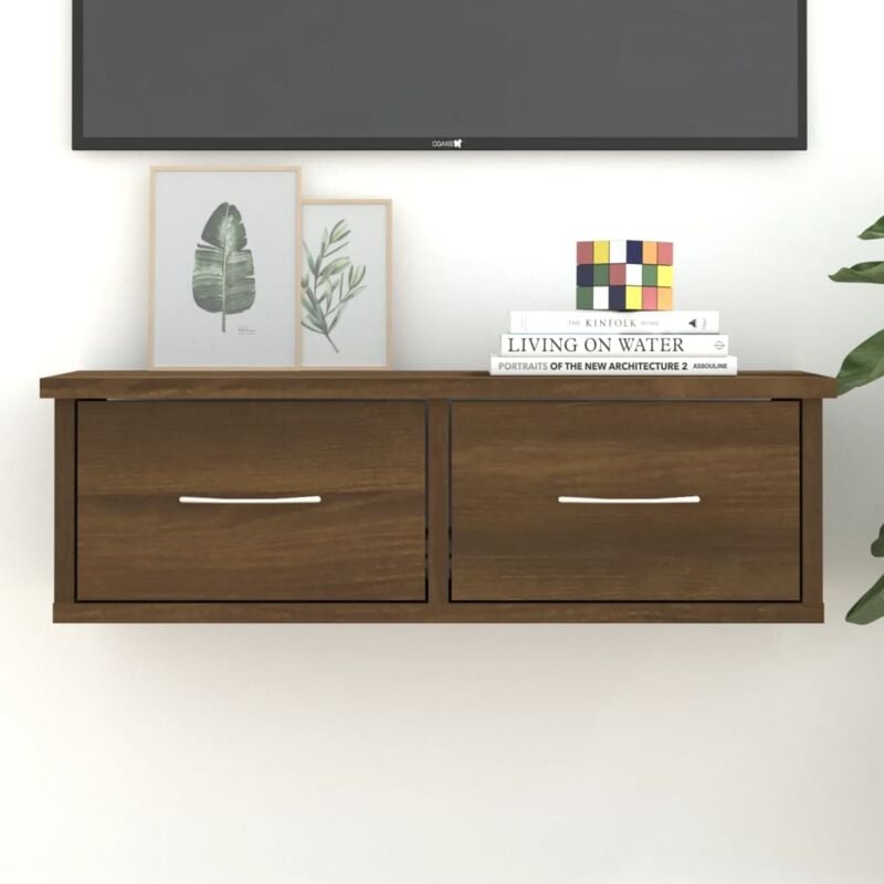 foto del prodotto armadietto parete rovere marrone 60x26x18,5cm legno multistrato vidaxl