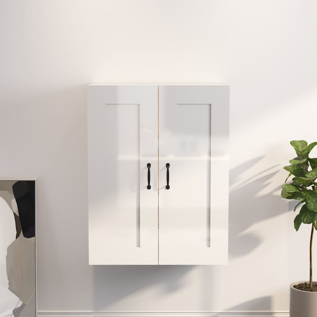 foto del prodotto armadietto pensile a parete bianco lucido 69,5x32,5x90 cm cod mxl 19504