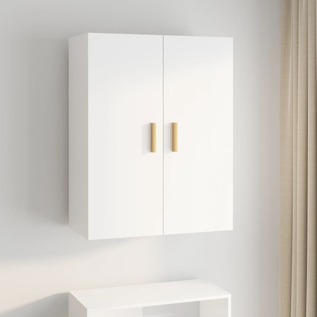 foto del prodotto armadietto pensile a parete bianco lucido 69,5x34x90 cm