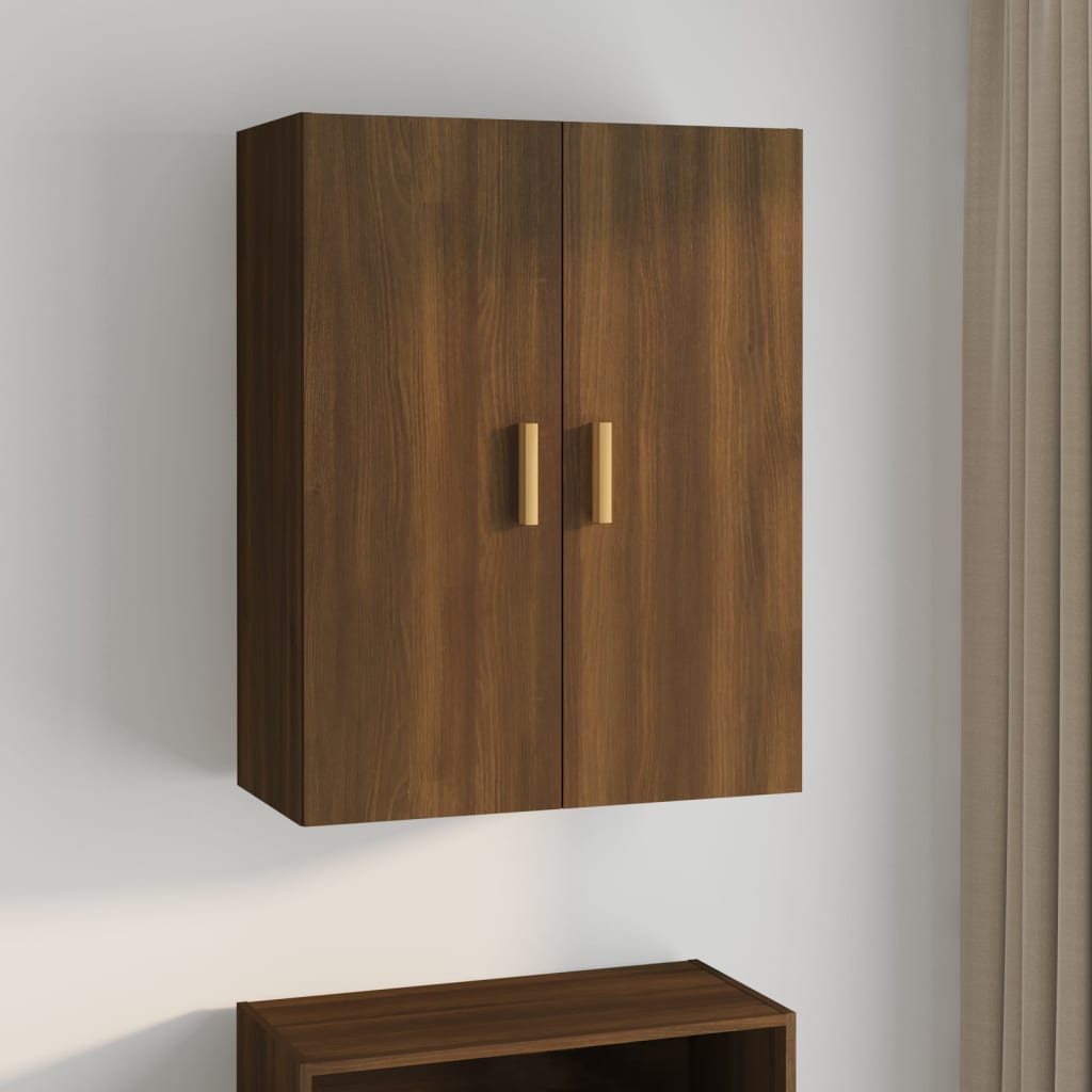 foto del prodotto armadietto pensile a parete rovere marrone 69,5x34x90 cm cod mxl 22997