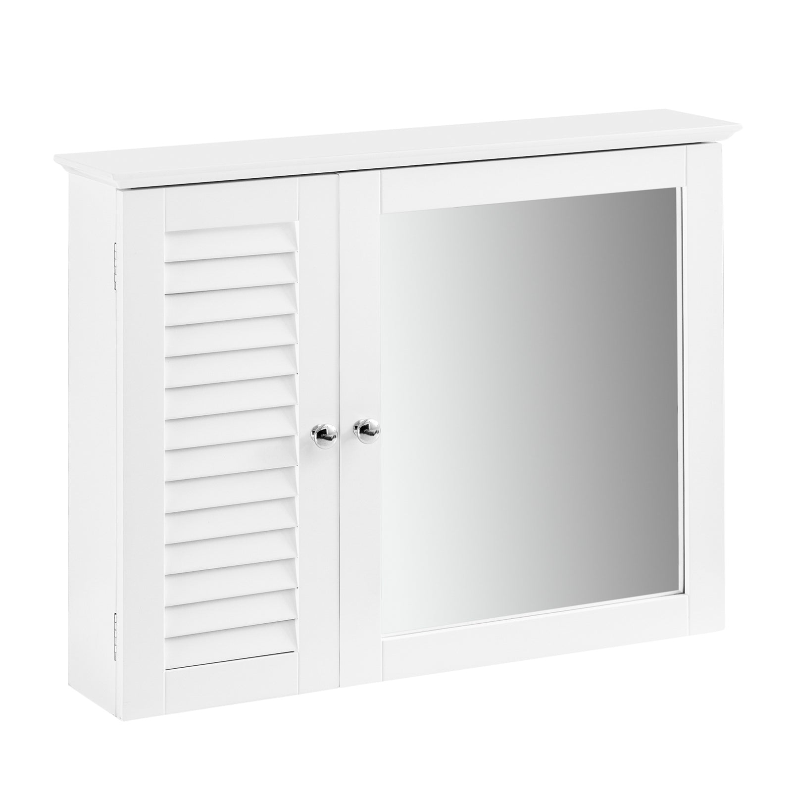 foto del prodotto armadietto pensile per bagno o cucina mobiletto bagno pensile bagno pensile cucina mobilletto bagno parete bianco bzr55 w