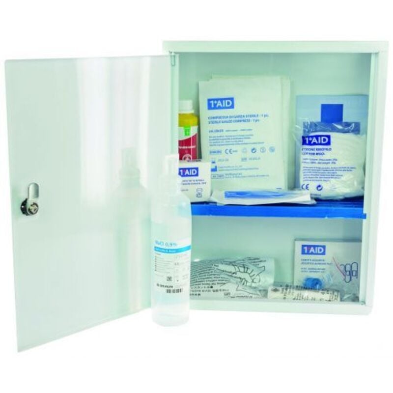 foto del prodotto armadietto pensile pronto soccorso in metallo cm. 30x14x37 h alleg.2