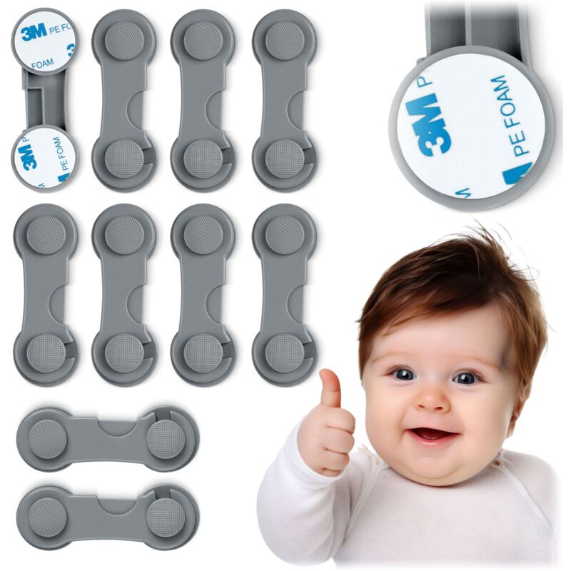 foto del prodotto armadietto per apertura armadi ricokids 798301, 10 pz, grigio