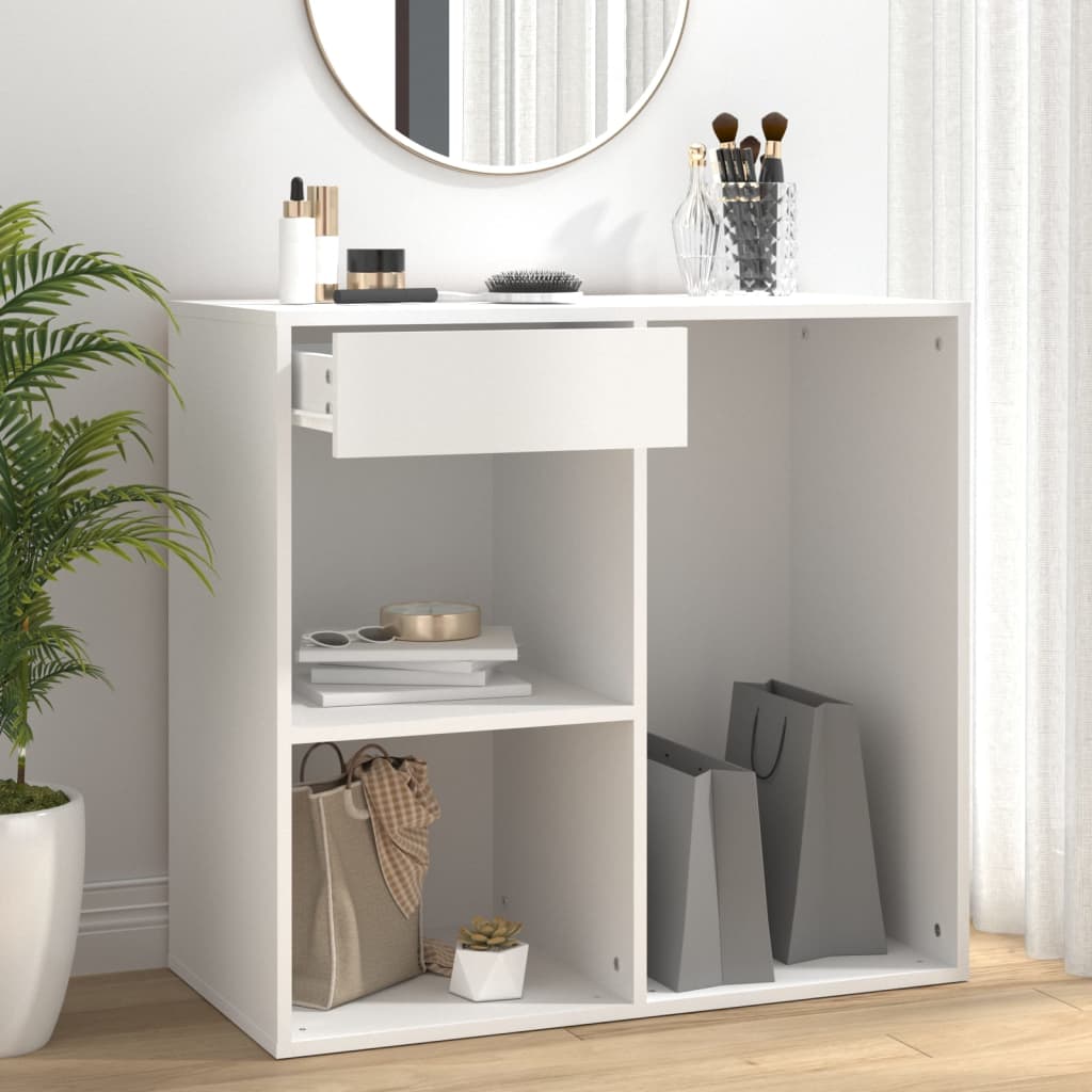 foto del prodotto armadietto per cosmetici bianco 80x40x75cm in legno multistrato cod mxl 50121