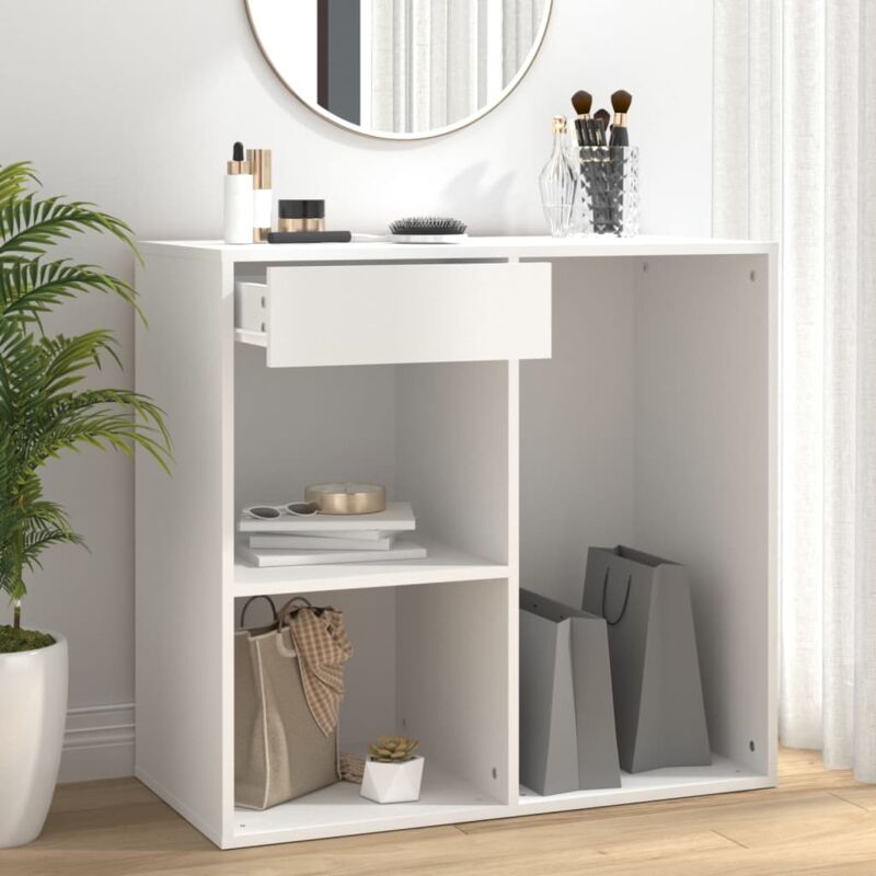foto del prodotto armadietto per cosmetici bianco 80x40x75cm in legno multistrato vidaxl