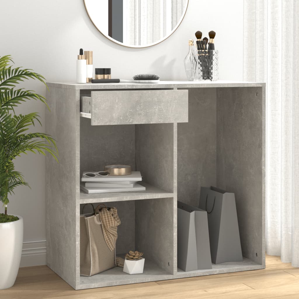 foto del prodotto armadietto per cosmetici grigio cemento 80x40x75 cm in legnocod mxl 97374