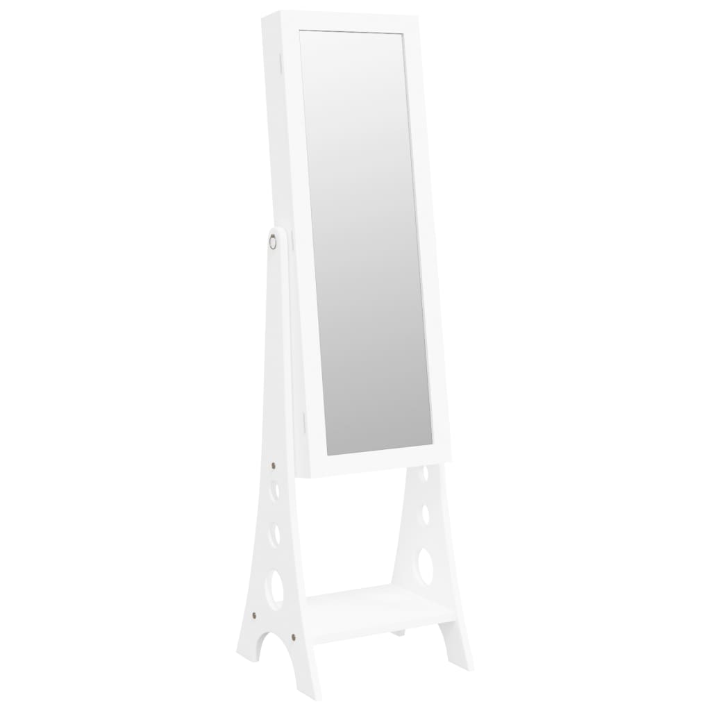 foto del prodotto armadietto per gioielli, organizer per mobili, camera da letto, guardaroba, specchio da bagno con luci a led su supporto bianco 02 0022853