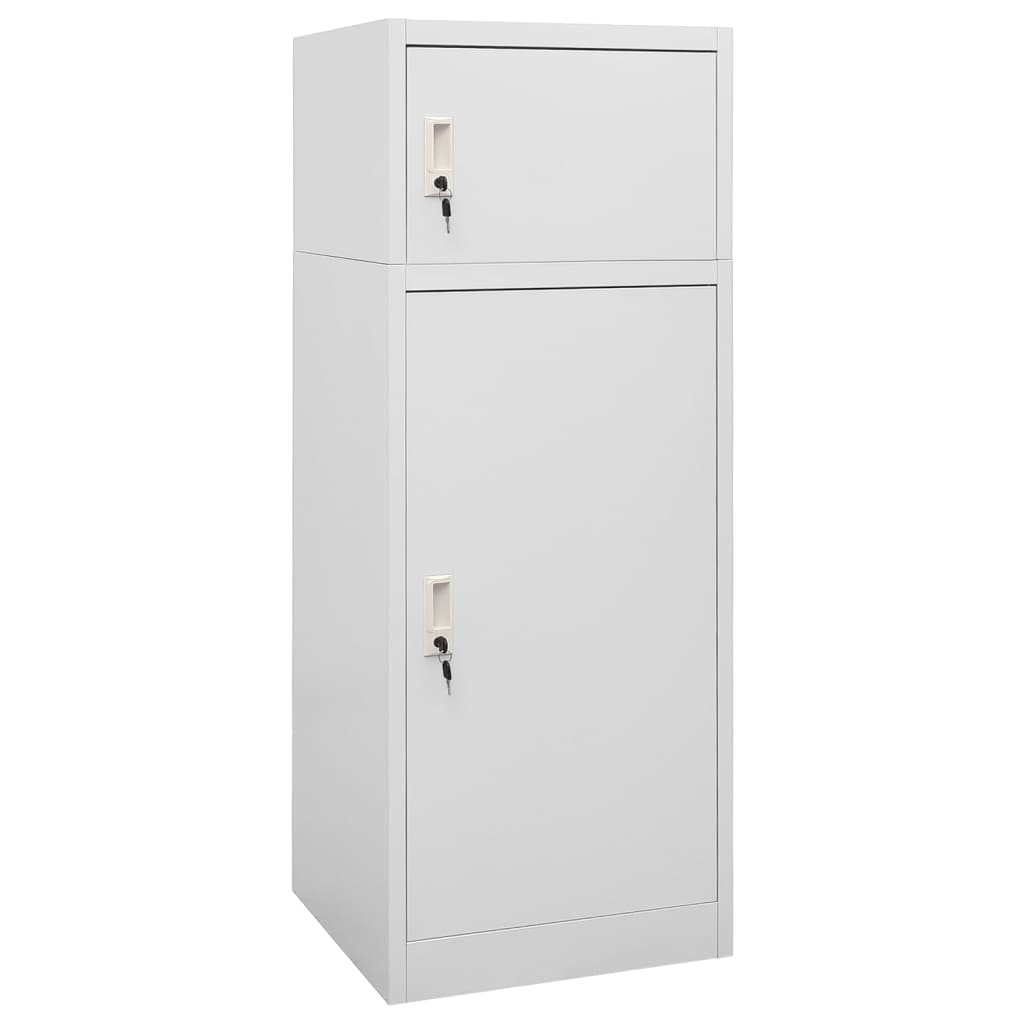 foto del prodotto armadietto per sella grigio chiaro 53x53x140 cm in acciaio cod mxl 49519